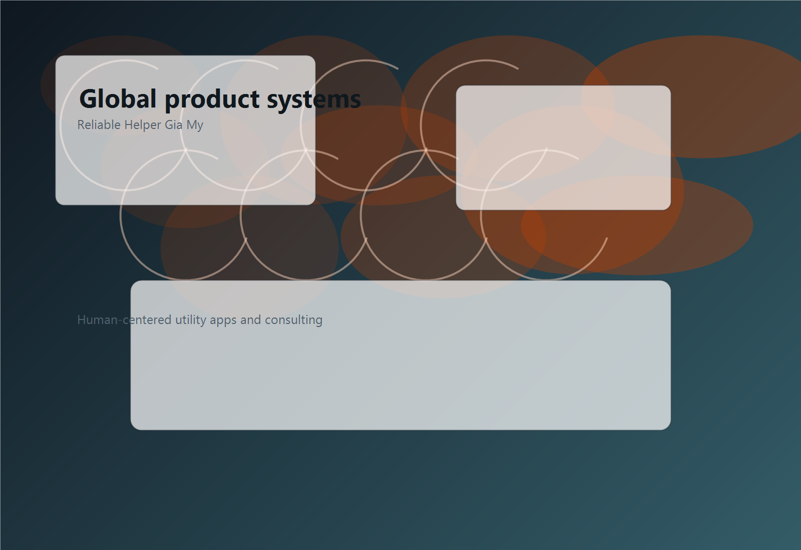 Abstract product operations dashboard inspired visual