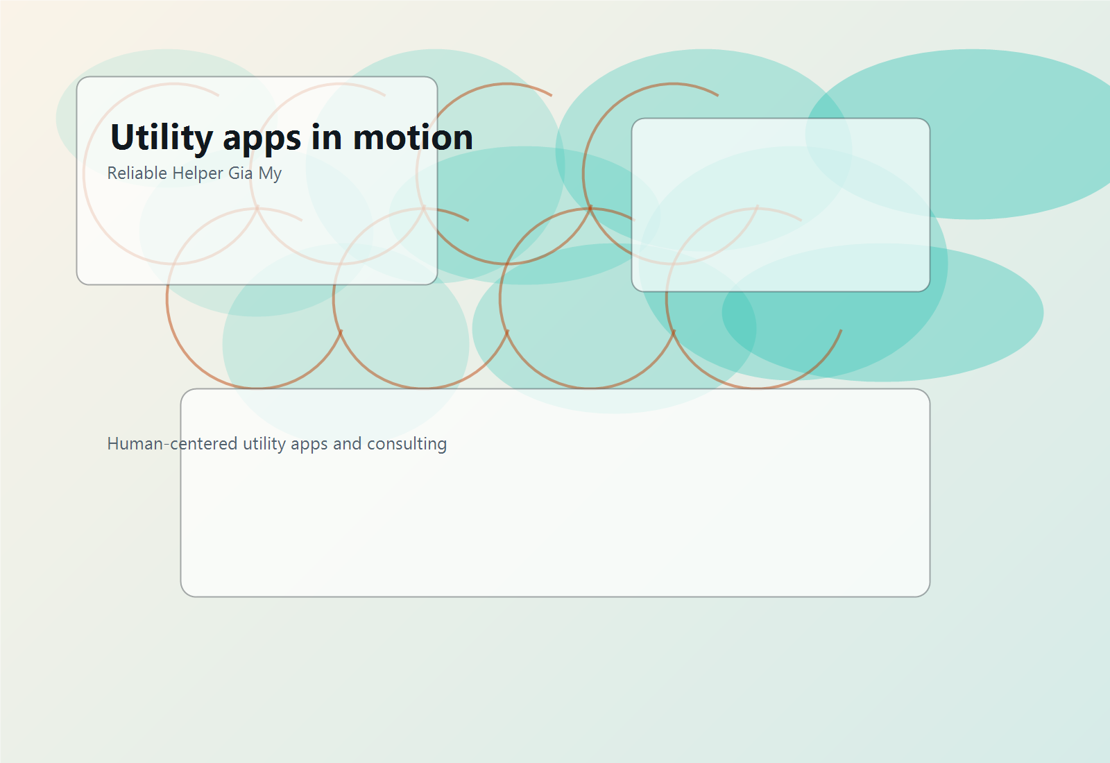 Mobile product stack with utility app screens